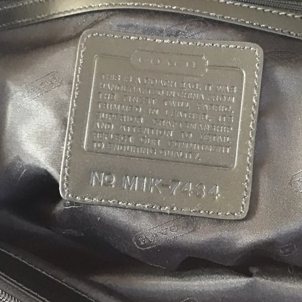 ✔️Coach Vintage Black Leather Travel or Office Bag, EUC